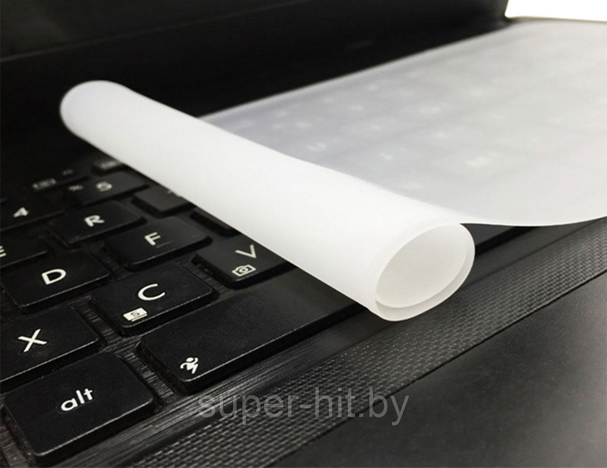 Силиконовая защитная пленка для клавиатуры ноутбука 15.6" SiPL - фото 3 - id-p171921624