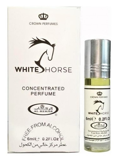 Арабские Масляные Духи Белая Лошадка, Al Rehab White Horse, 6мл – цитрус, бергамот, ваниль