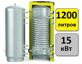 Бак скоростного нагрева с ТО для ГВС S-Tank HFWT 1200