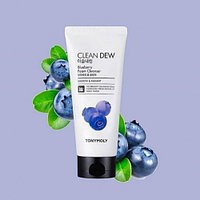TONYMOLY CLEAN DEW Blueberry Foam Cleanser Очищающая пенка для умывания с экстрактом черники