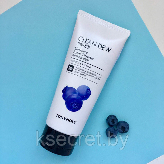 TONYMOLY CLEAN DEW Blueberry Foam Cleanser Очищающая пенка для умывания с экстрактом черники - фото 2 - id-p169401835