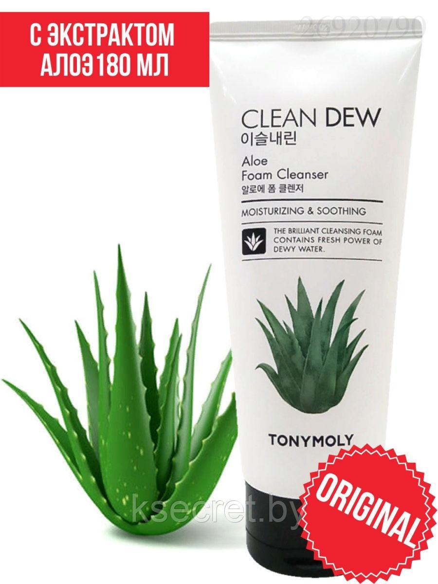 TONYMOLY CLEAN DEW Aloe Foam Cleanser Очищающая пенка для умывания с экстрактом алоэ вера - фото 1 - id-p169401221