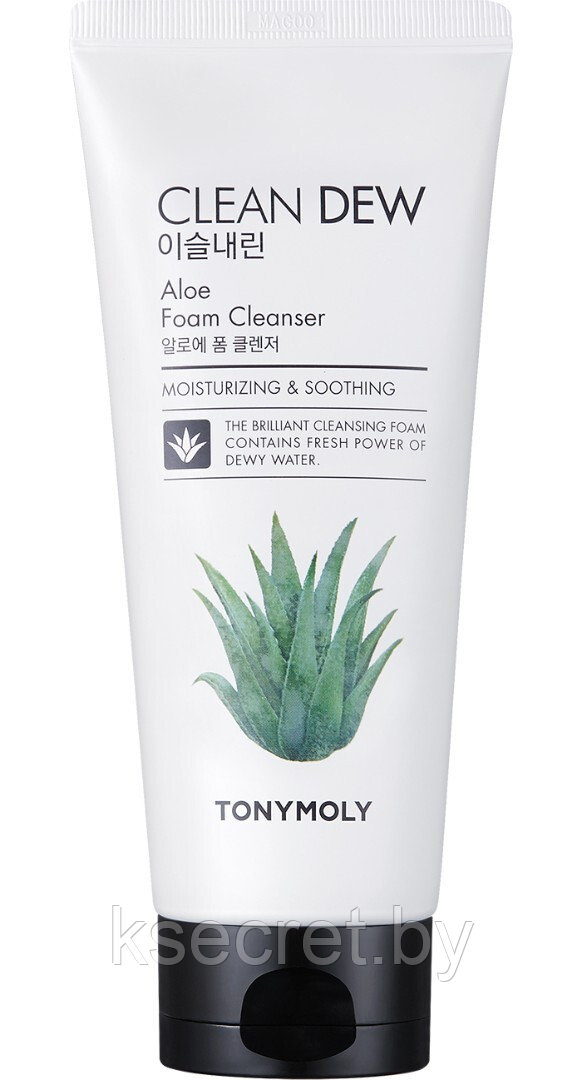 TONYMOLY CLEAN DEW Aloe Foam Cleanser Очищающая пенка для умывания с экстрактом алоэ вера - фото 2 - id-p169401221