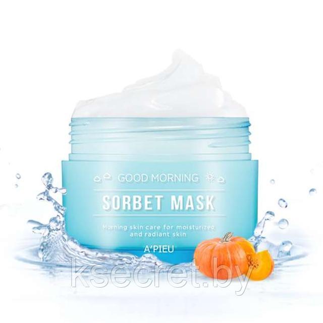 Утренняя маска для лица A'PIEU Good Morning Sorbet Mask 105мл - фото 1 - id-p171929176