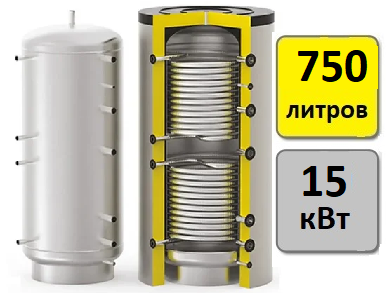 Буферная емкость с ТО для ГВС S-tank HFWT DUO 750