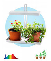 Настольный светильник для растений ЭРА FITO-20W-QLED-W полного спектра 20 Вт белый