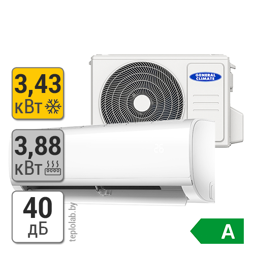 Инверторная сплит-система General Climate Pulsar GC-RE09HR / GU-RE09H ...