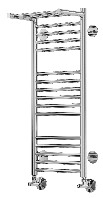 Полотенцесушитель водяной Terminus Аврора с полкой П16 80/30
