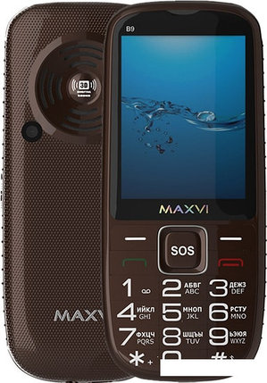 Мобильный телефон Maxvi B9 (коричневый), фото 2