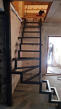 Каркас для лестницы на двойном косоуре 3