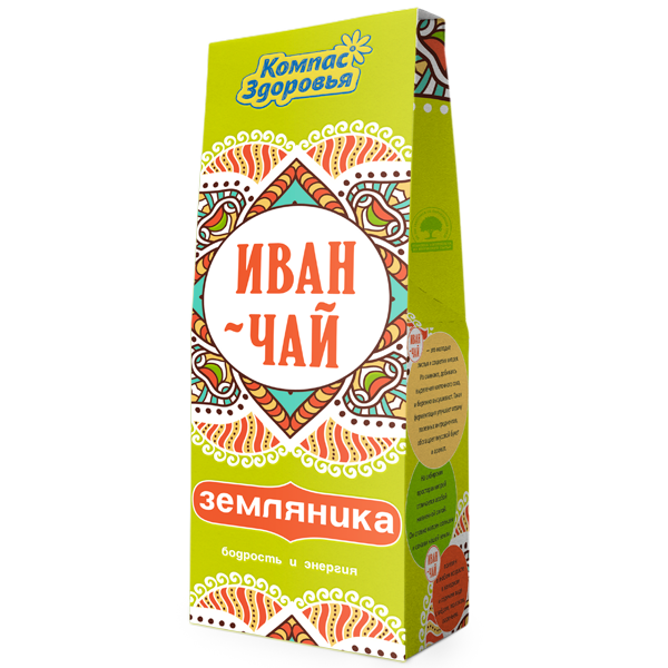 Иван-чай с листьями земляники ''Компас здоровья'', 60 г