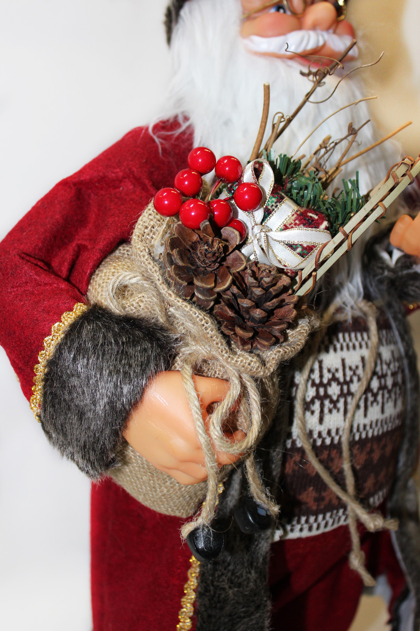 Дед Мороз/Санта Клаус фигурка под елку, арт.121230 (30х60х18) - фото 4 - id-p137822460