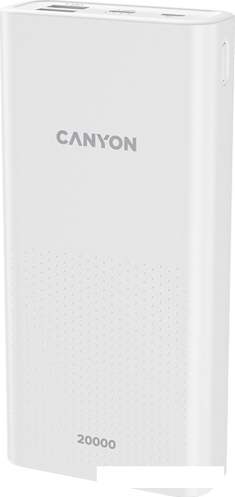 Внешний аккумулятор Canyon CNE-CPB2001W 20000mAh (белый)