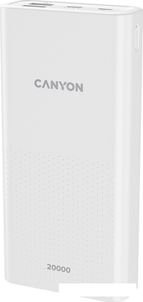 Внешний аккумулятор Canyon CNE-CPB2001W 20000mAh (белый), фото 2