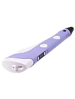 3D ручка Pen - 3 / 10 трафаретов / 3 поколение / Фиолетовый