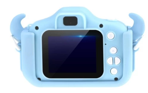 Детский фотоаппарат с селфи камерой Монстрик / Fun Camera / Голубой - фото 3 - id-p171965578