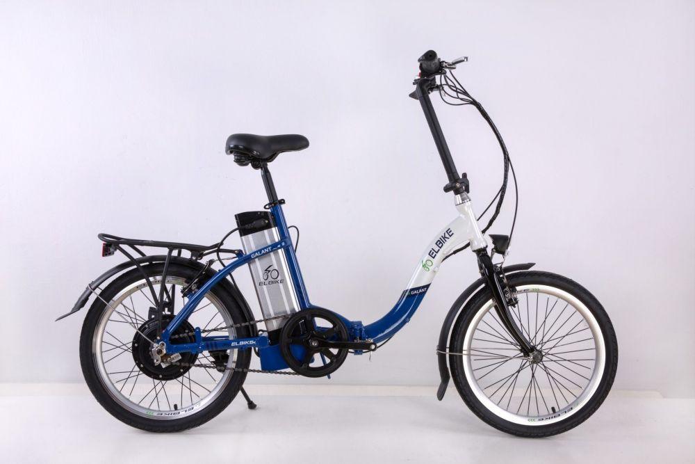 Электровелосипед Elbike GALANT бело-синий - фото 6 - id-p167397621