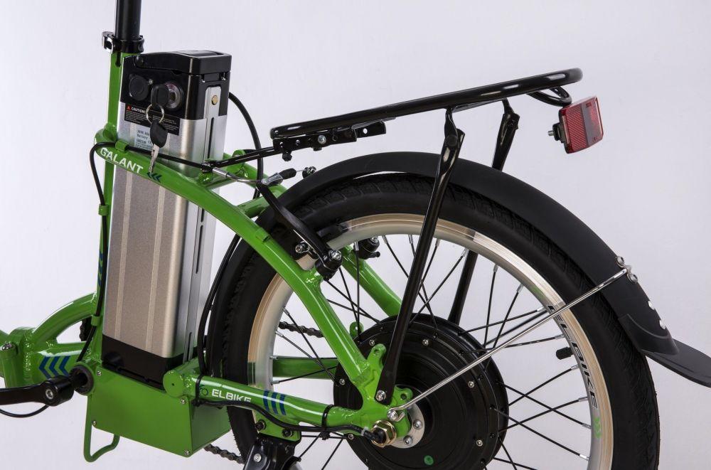Электровелосипед Elbike GALANT бело-зеленый - фото 8 - id-p167397622