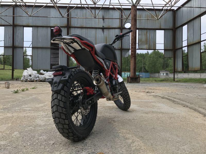 Мотоцикл Минск SCR 250 Чёрно-красный + 5 Подарков - фото 6 - id-p165799606