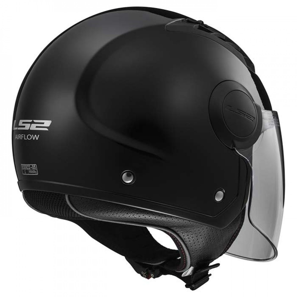 Шлем LS2 OF562 AIRFLOW Solid - черный - фото 6 - id-p165799907