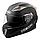 Шлем мотоциклетный YM-829,Белый (размер M) Тонированный визор, фото 3