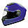 Шлем мотоциклетный YM-831,Черный матовый (размер L) Тонированный визор, фото 2
