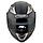 Шлем мотоциклетный YM-829,Черный (размер M) Тонированный визор, фото 3