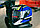 Мотошлем RACER BLD-M62, синий/желтый Размер L, фото 4