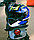 Мотошлем RACER BLD-M62, синий/желтый Размер L, фото 5