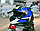 Мотошлем RACER BLD-M62, синий/желтый Размер L, фото 6