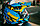 Мотошлем RACER BLD-819-7, синий/оранжевый Размер L, фото 4