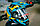 Мотошлем RACER BLD-819-7, синий/оранжевый Размер M, фото 5
