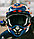 Мотошлем RACER JK316, синий/белый Размер M, фото 7