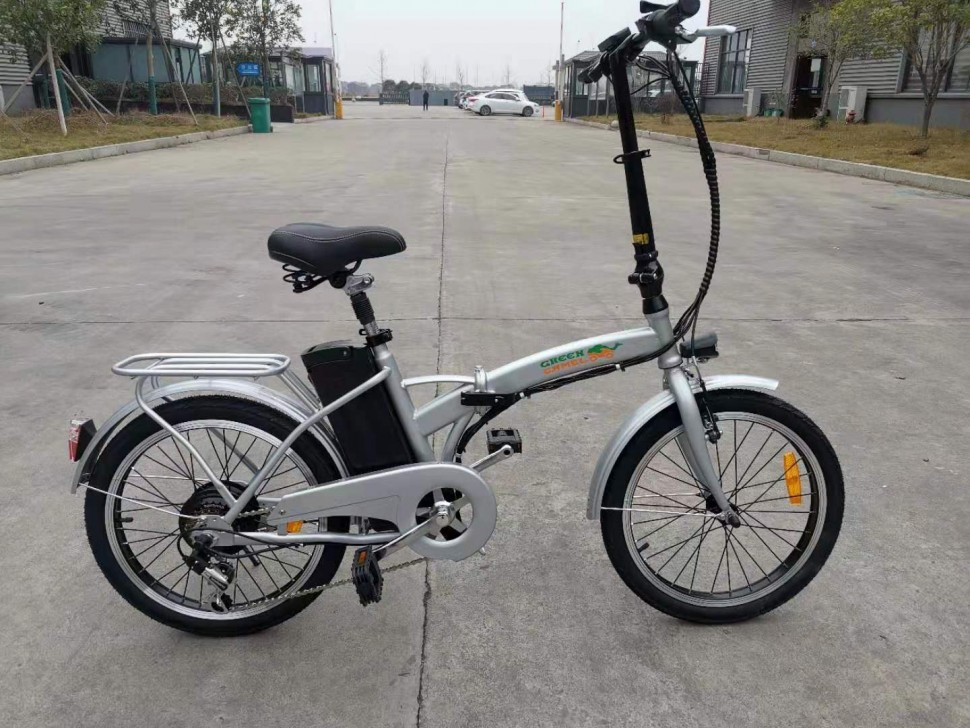 Электровелосипед GreenCamel Соло R20 (350W 36V 10Ah) складной серый