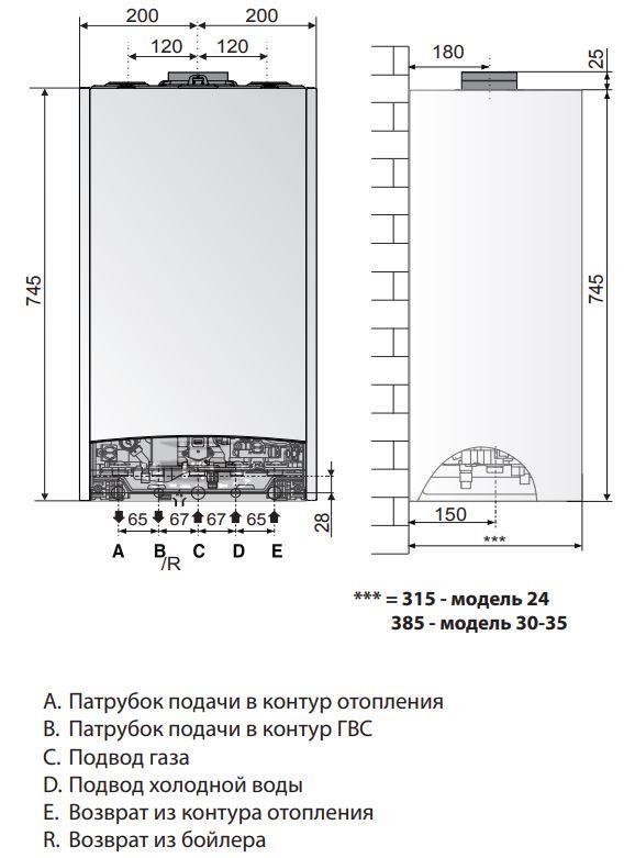 Настенный газовый одноконтурный конденсационный котел GENUS ONE SYSTEM 30 - фото 8 - id-p166077820