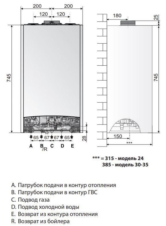 Настенный газовый двухконтурный конденсационный котел GENUS ONE 35 - фото 6 - id-p166077821