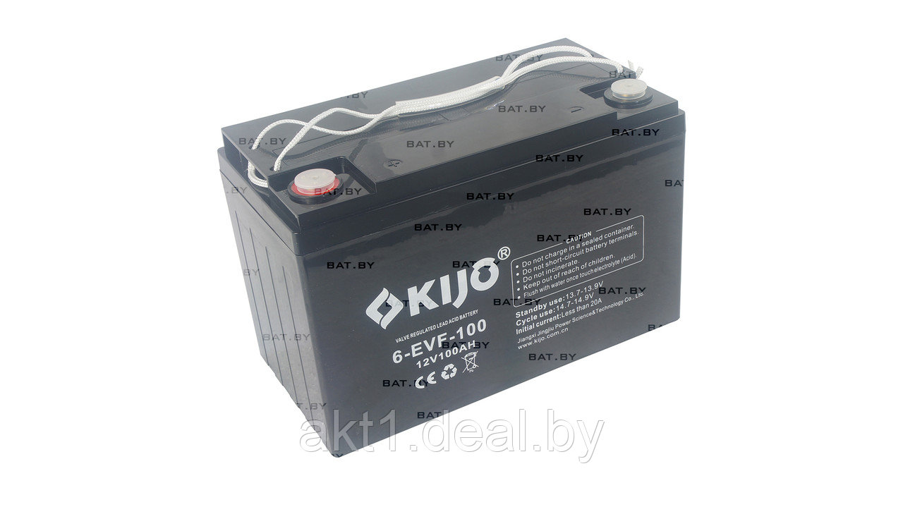 Гелевый тяговый аккумулятор Kijo 12V 100 Ah (M8) - фото 1 - id-p171981672