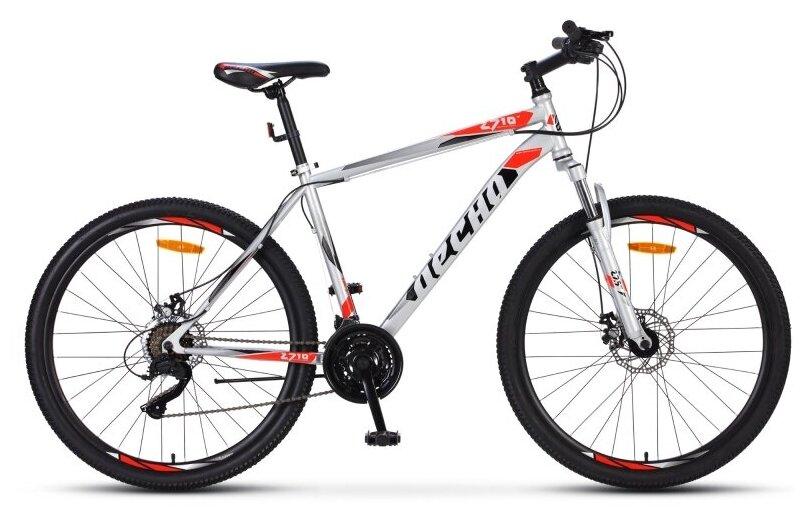 Десна 2710 V серый/красный горный велосипед
