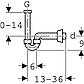 Сифон для умывальников и биде Geberit 151.105.21.1, фото 3