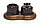 Одинарный проходной ретро выключатель Lindas, цвет коричневый, фото 4
