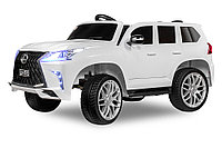 Детский электромобиль Kids Care Lexus LX 570 4х4 (белый) (sh)