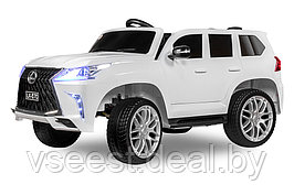 Детский электромобиль Kids Care Lexus LX 570 4х4 (белый) (sh)