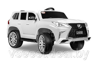 Детский электромобиль Kids Care Lexus LX 570 4х4 (белый) (sh), фото 2