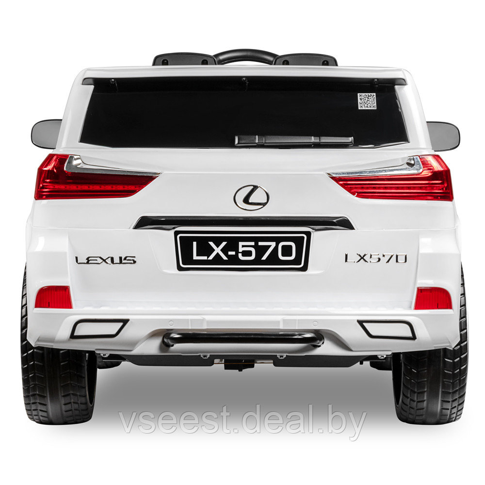 Детский электромобиль Kids Care Lexus LX 570 4х4 (белый) (sh) - фото 5 - id-p172002377