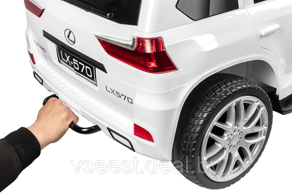 Детский электромобиль Kids Care Lexus LX 570 4х4 (белый) (sh) - фото 6 - id-p172002377