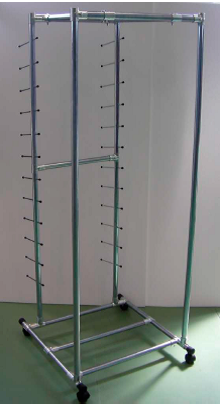 Передвижная вертикальная катушечная рамка Mesdan 3102