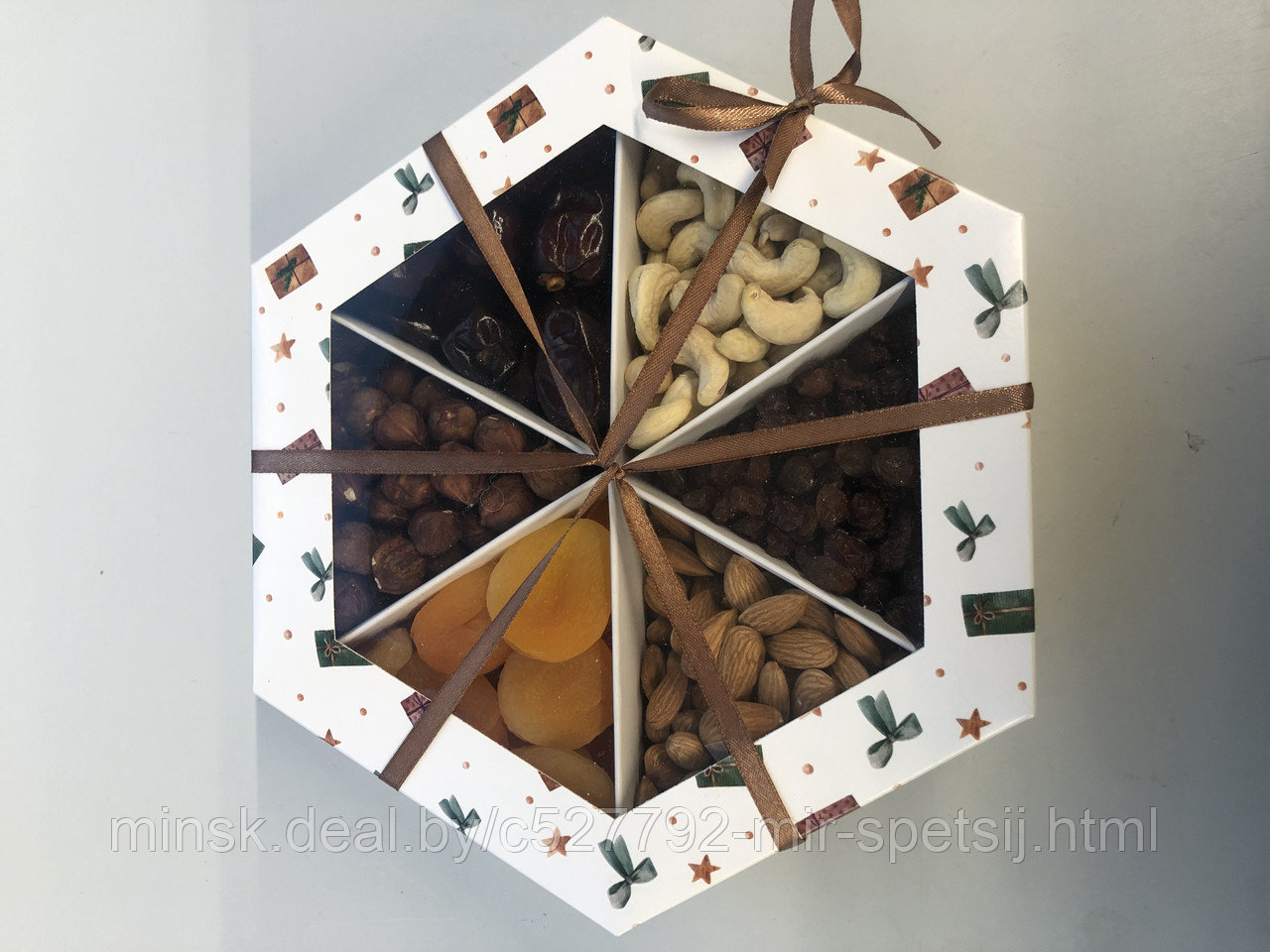 Подарочный набор из сухофруктов и орехов. Вес 1,15кг. - фото 2 - id-p172004801