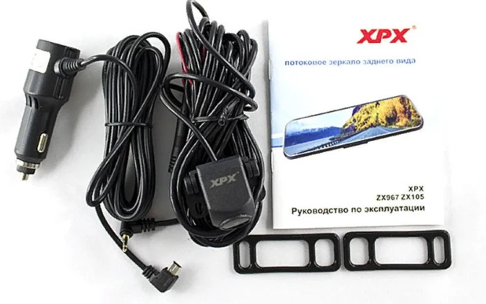 Зеркало видеорегистратор XPX ZX105 с камерой заднего вида - фото 4 - id-p172006136