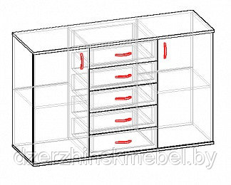Комод "Мюнхен". Производитель ЧПУП "Мебель-Класс" РБ. - фото 3 - id-p172008495