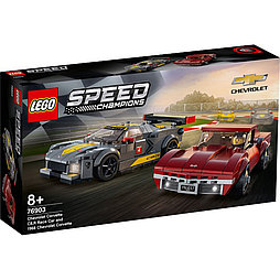 Конструктор Lego Speed Champions 76903 Гоночные автомобили Chevrolet Corvette C8.R Race Car and 1968 Chevrole